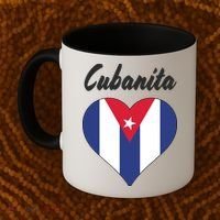 Cubanita Women Cuba Flag Hear Coffee Mug thumb 2