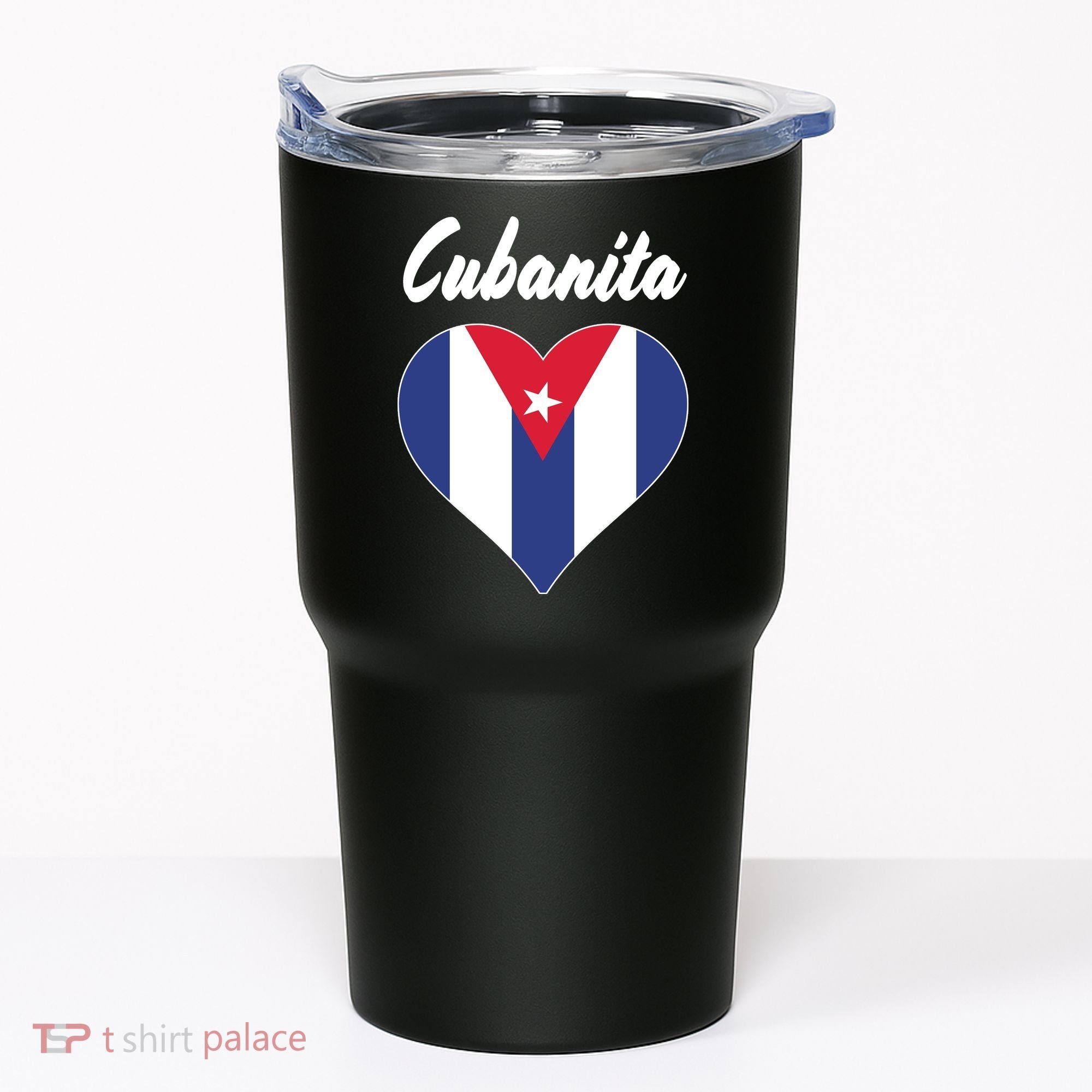 Cubanita Women Cuba Flag Hear Tumbler
