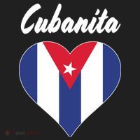 Cubanita Women Cuba Flag Hear Tumbler thumb 3