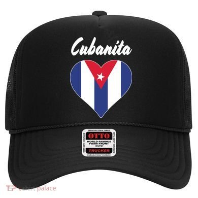 Cubanita Women Cuba Flag Hear Hat