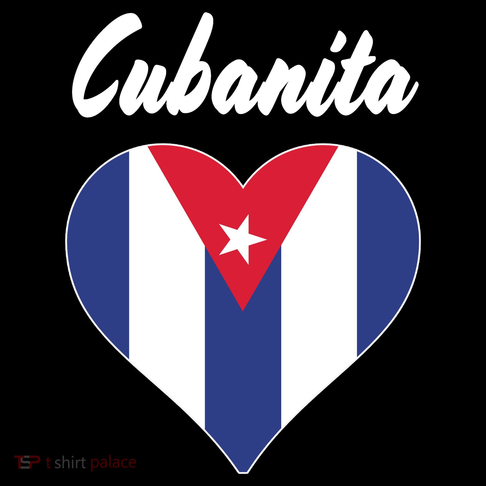Cubanita Women Cuba Flag Hear Toddler Hoodie