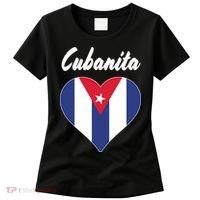 Cubanita Women Cuba Flag Hear Women's T-Shirt thumb 0