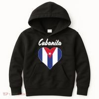 Cubanita Women Cuba Flag Hear Kids Hoodie thumb 0