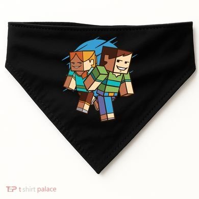 Cubic People Cartoon USA-Made Doggie Bandana