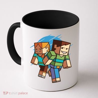 Cubic People Cartoon Coffee Mug