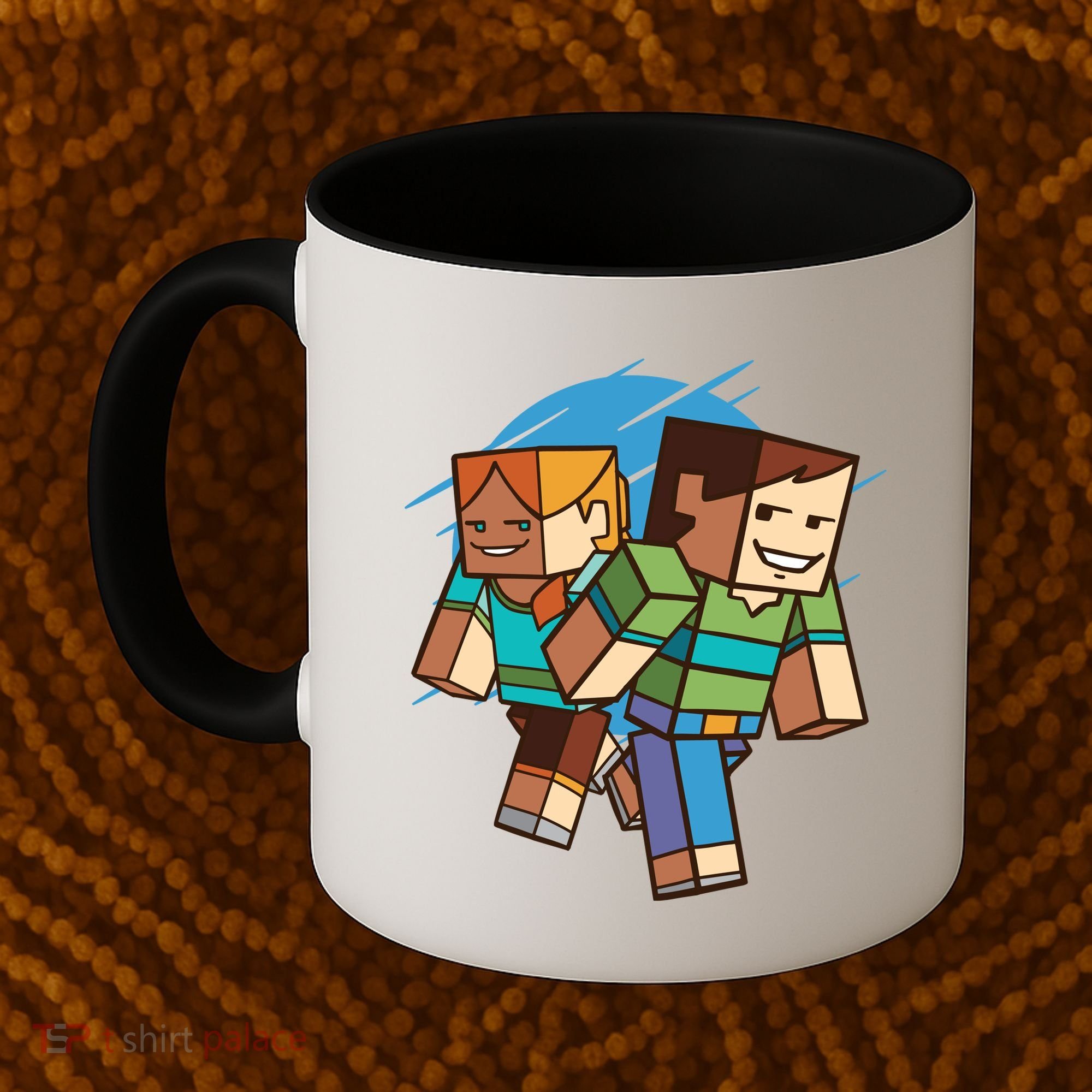 Cubic People Cartoon Coffee Mug