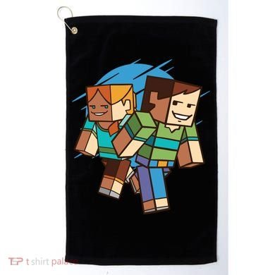 Cubic People Cartoon Golf Towel