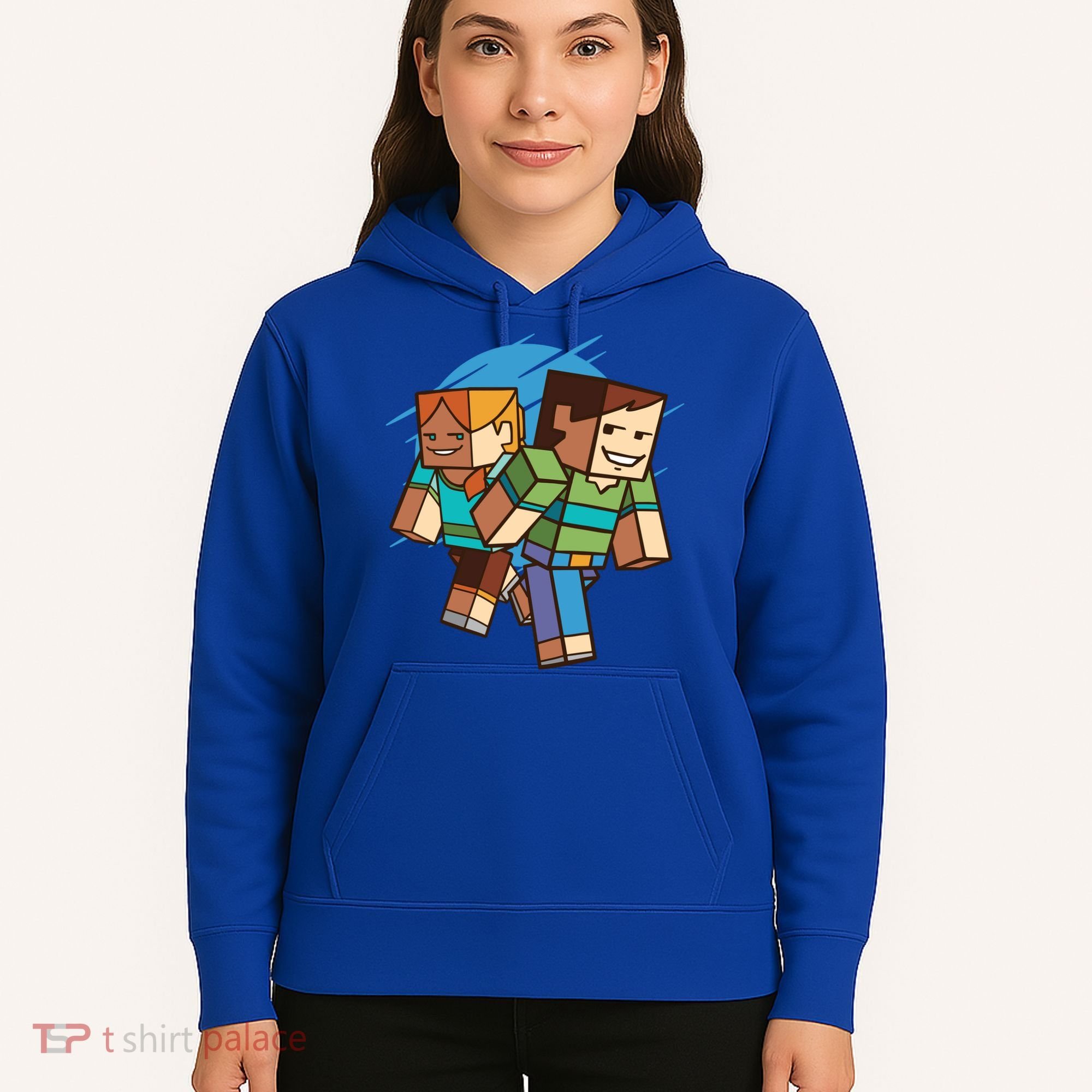 Cubic People Cartoon Hoodie