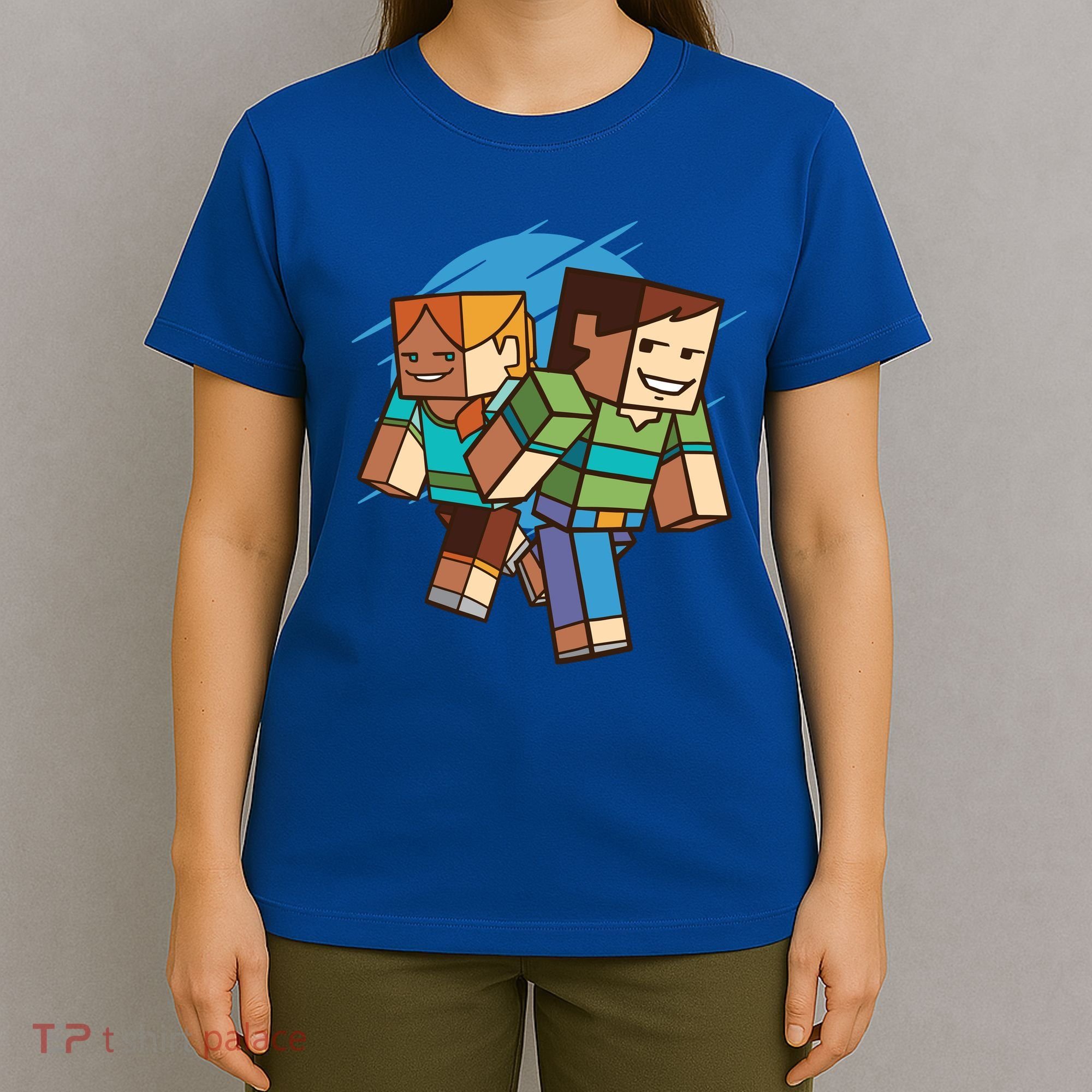 Cubic People Cartoon T-Shirt