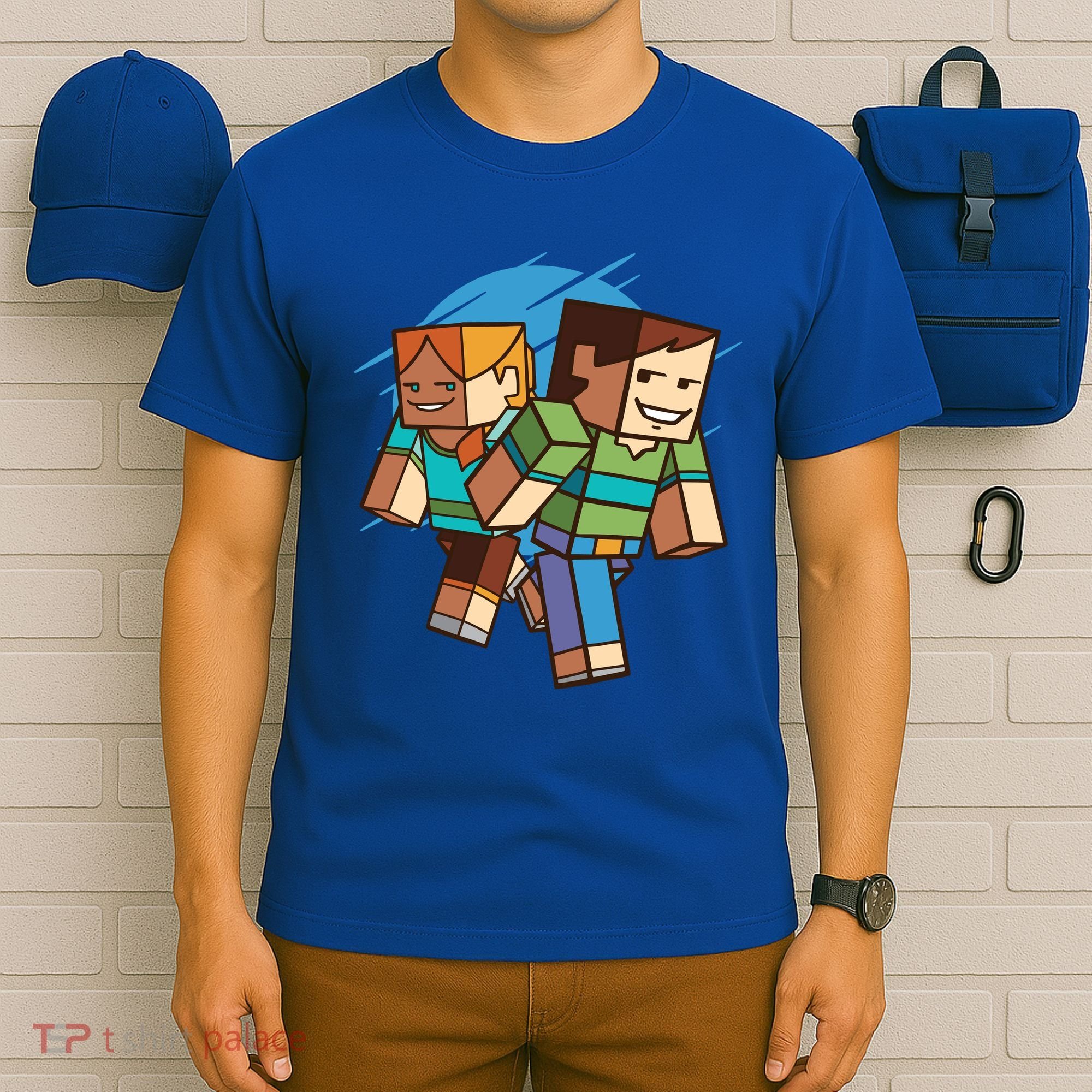 Cubic People Cartoon T-Shirt