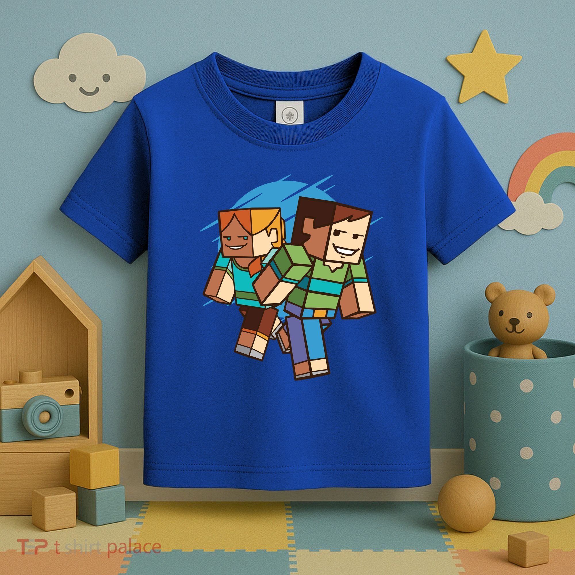Cubic People Cartoon Toddler T-Shirt