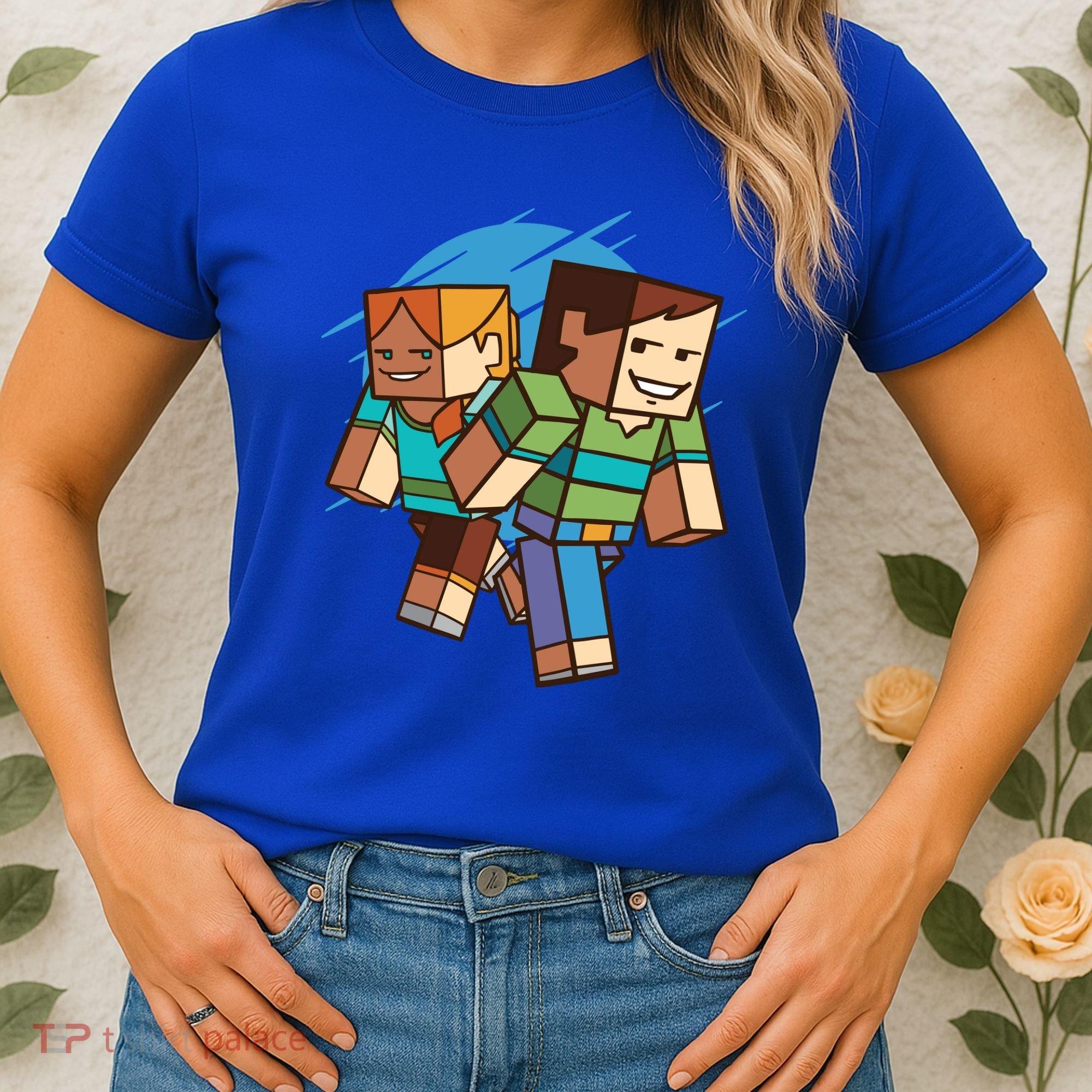 Cubic People Cartoon Women's T-Shirt
