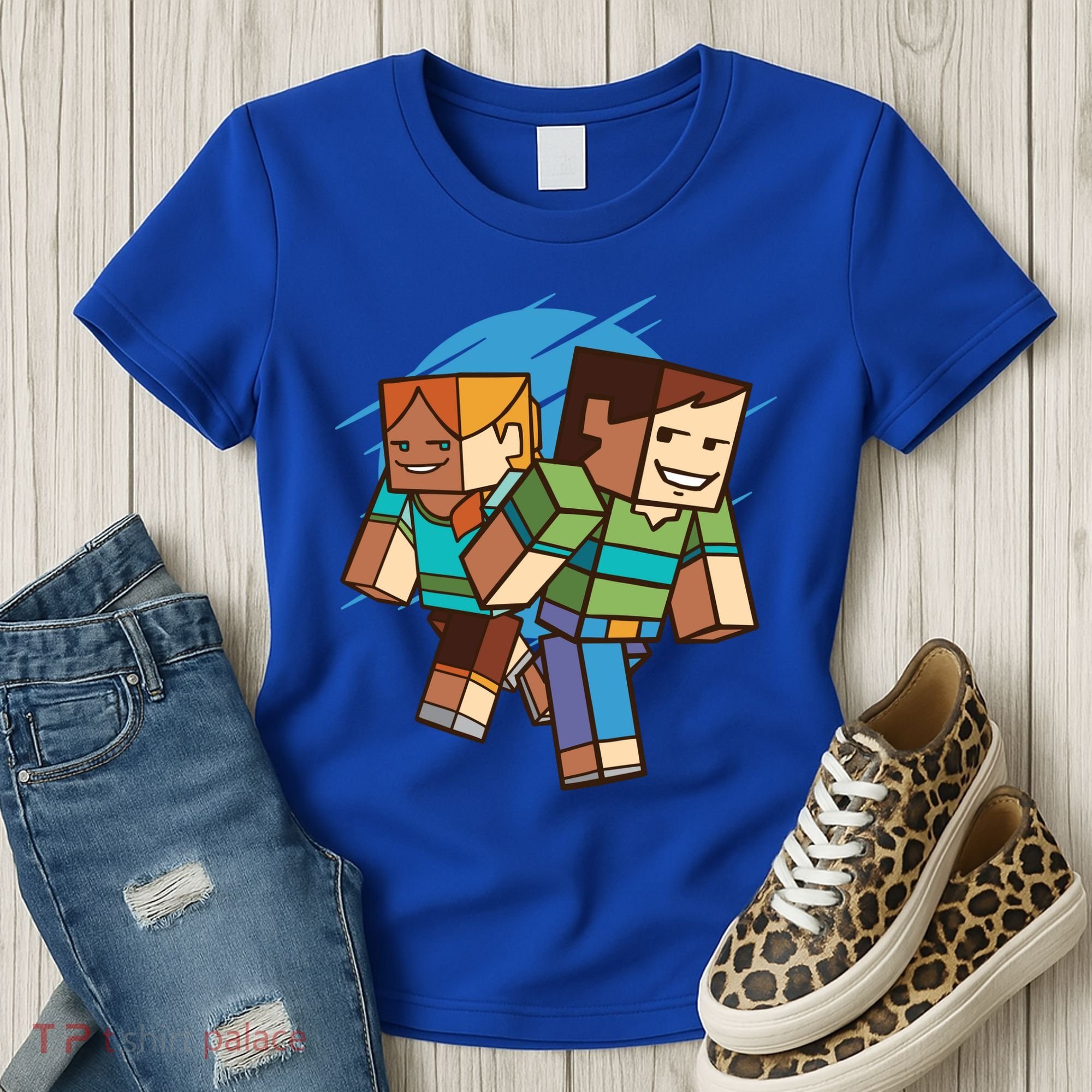 Cubic People Cartoon Women's T-Shirt