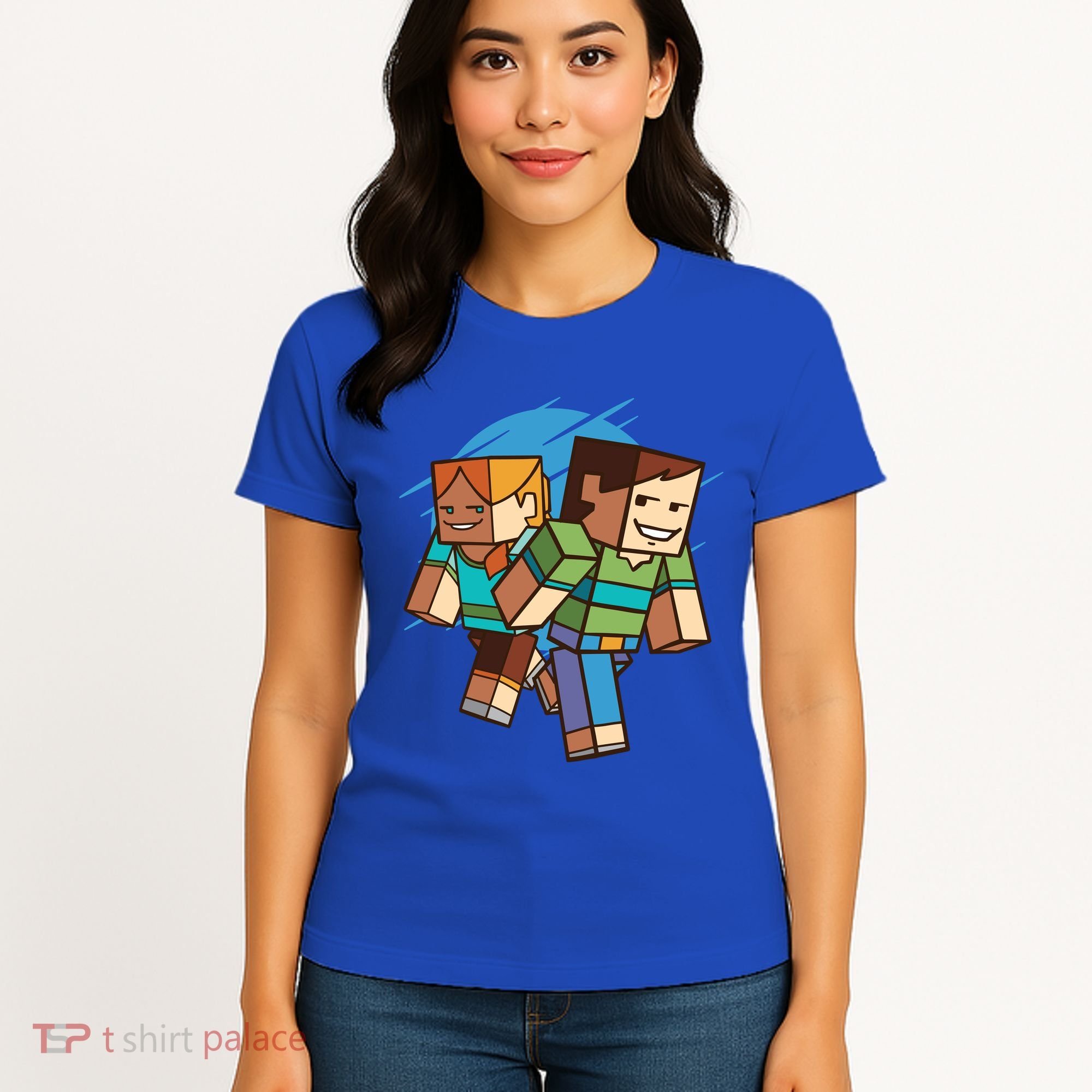 Cubic People Cartoon Women's T-Shirt