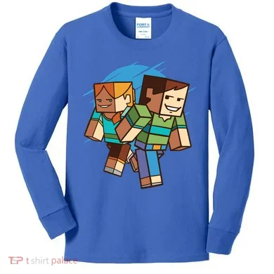Cubic People Cartoon Kids Long Sleeve Shirt