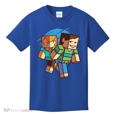 Cubic People Cartoon Kids T-Shirt