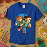 Cubic People Cartoon Kids T-Shirt thumb 3