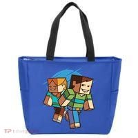 Cubic People Cartoon Tote Bag thumb 0