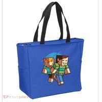 Cubic People Cartoon Tote Bag thumb 2