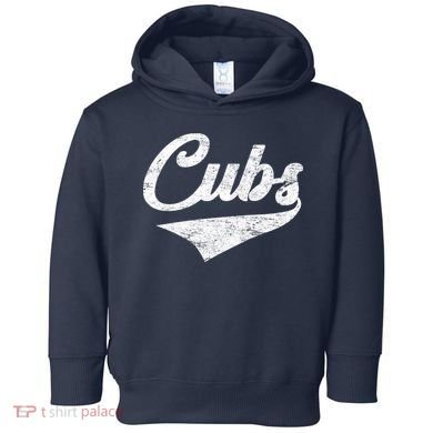 Cubs Vintage Sports Team Baseball Fan Toddler Hoodie