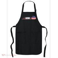 Cool USA Curling Team Sports Logo Apron thumb 0