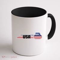 Cool USA Curling Team Sports Logo Coffee Mug thumb 1