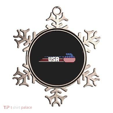 Cool USA Curling Team Sports Logo Ornament