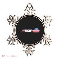 Cool USA Curling Team Sports Logo Ornament thumb 0