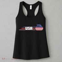 Cool USA Curling Team Sports Logo Women's Tank Top thumb 3