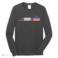 Cool USA Curling Team Sports Logo Long Sleeve Shirt thumb 0