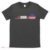 Cool USA Curling Team Sports Logo T-Shirt thumb 0