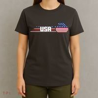 Cool USA Curling Team Sports Logo T-Shirt thumb 4