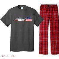 Cool USA Curling Team Sports Logo Pajama Set thumb 0