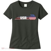 Cool USA Curling Team Sports Logo Women's T-Shirt thumb 0