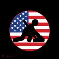 Cool USA Curling Team Flag Emblem Logo Coffee Mug thumb 5