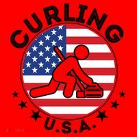 Cool USA Curling Team Flag Emblem Logo Santa Hat thumb 1