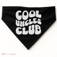 Cool Uncles Club Best Uncle Ever Pregnancy Announcement Fun USA-Made Doggie Bandana thumb 0