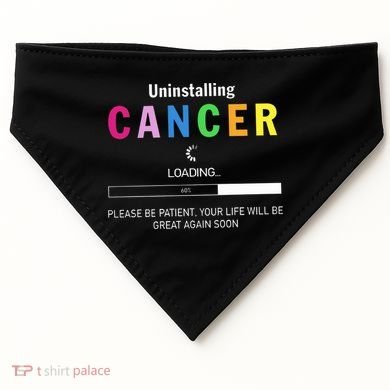 Cancer Uninstalling USA-Made Doggie Bandana