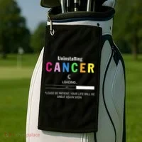 Cancer Uninstalling Golf Towel thumb 2