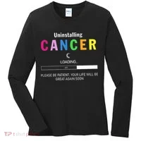 Cancer Uninstalling Women's Long Sleeve Shirt thumb 0