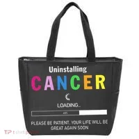 Cancer Uninstalling Tote Bag thumb 0