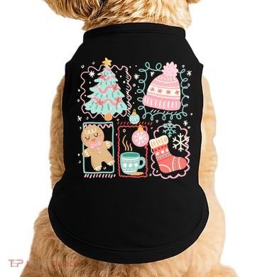 Cute Ugly Christmas Design Tree Coquette Doggie Tank
