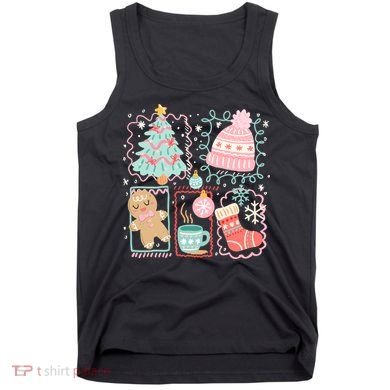 Cute Ugly Christmas Design Tree Coquette Tank Top
