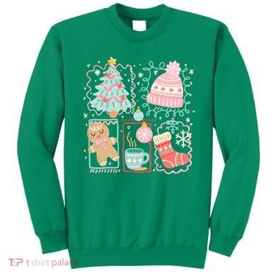 Cute Ugly Christmas Design Tree Coquette Sweatshirt