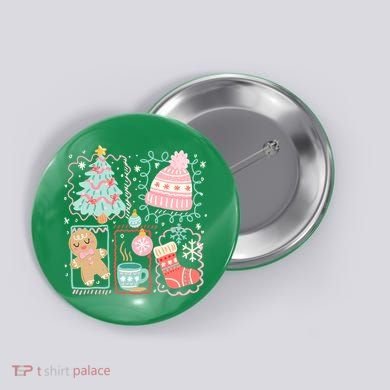 Cute Ugly Christmas Design Tree Coquette Button