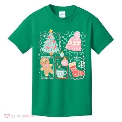 Cute Ugly Christmas Design Tree Coquette Kids T-Shirt