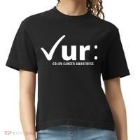 Check Ur Colon Cancer Awareness Comfort Colors Boxy T-Shirt thumb 0