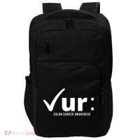 Check Ur Colon Cancer Awareness Impact Tech Backpack thumb 0