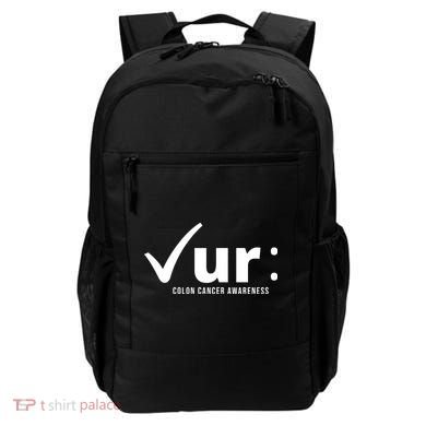 Check Ur Colon Cancer Awareness Backpack
