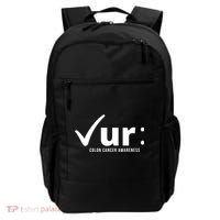 Check Ur Colon Cancer Awareness Backpack thumb 0